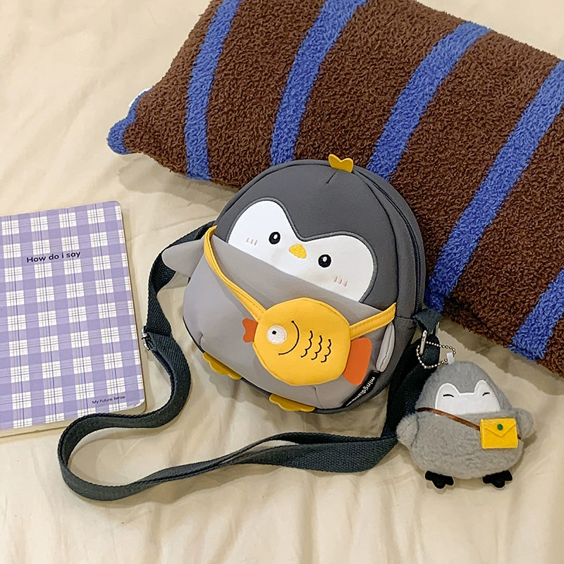 Penguin Plush Shoulder Bag | High-end Casual Design for Students and Girls 