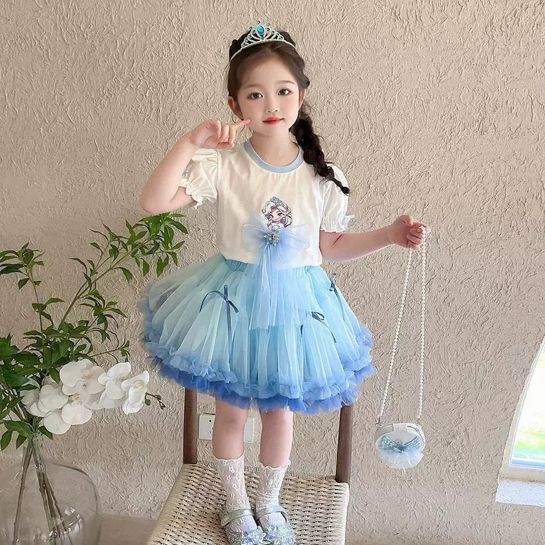 女童夏季套装2026新款 超好看女宝宝库洛米洋气儿童洛丽塔两件套