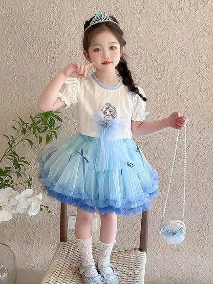 女童夏季套装2026新款 超好看女宝宝库洛米洋气儿童洛丽塔两件套