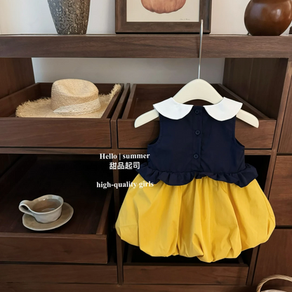 お姫様気分♪白雪姫風キッズワンピースJK制服風