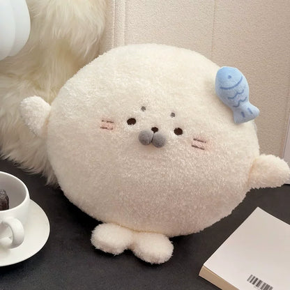 【2WAY防寒】アザラシのあったかハンドウォーマー抱き枕