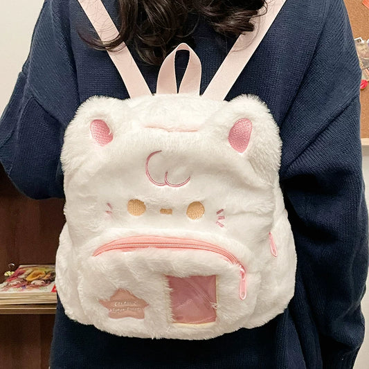 【ロリィタ女子必見】ふわふわ子犬のぬいぐるみリュック