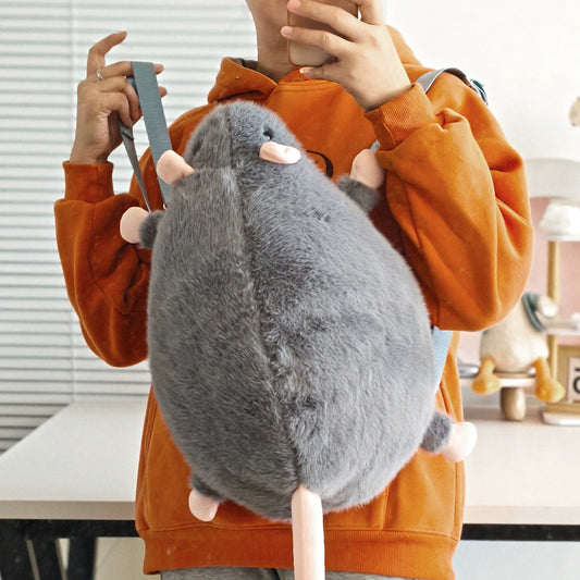 【インパクト抜群】ねずみぬいぐるみリュック