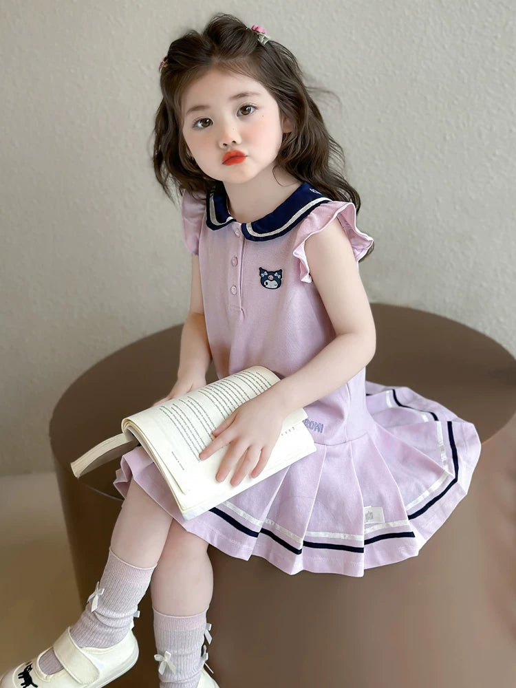 クロミちゃんノースリーブプリーツワンピ