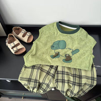 Dark green (dog-patterned check)