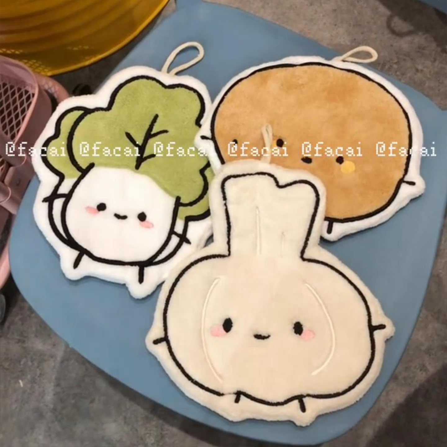 野菜モチーフ超吸水速乾ハンドタオル