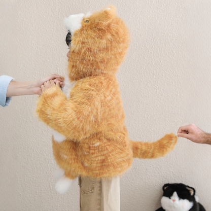 【上質】親子でお揃いもふもふ猫耳ショートコートベビー・キッズ