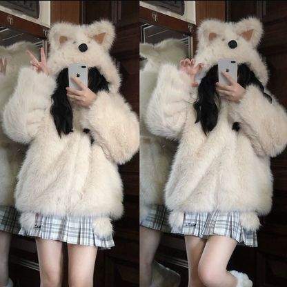 注文殺到中！ウェスティ子犬なりきりふわふわアウター