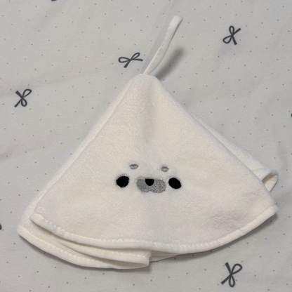 アザラシ小団子の吸水ドライキャップ