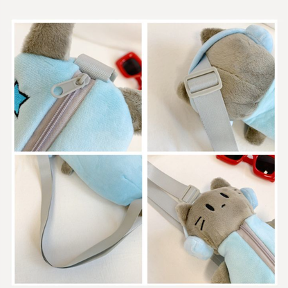 【SNS话题】ヘッドホンをつけた猫のミニボディバッグ