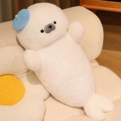 【究極の癒やし】まるまる太ったアザラシの添い寝抱き枕