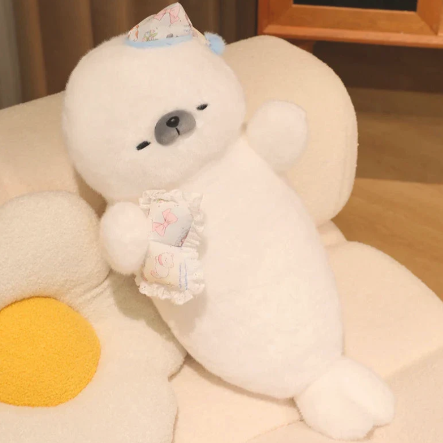 抱きしめるだけで幸せ!特大アザラシのぬいぐるみ抱き枕|新年のギフト 抱きしめるだけで幸せ!特大アザラシのぬいぐるみ抱き枕|新年のギフト