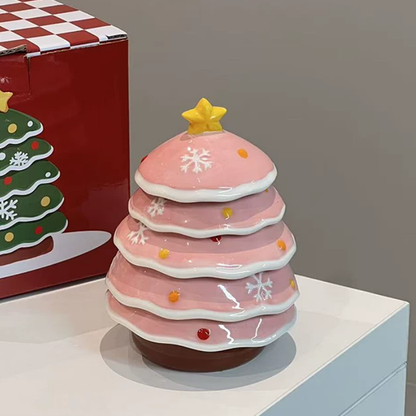 クリスマステーブルデコレーションツリー型陶器ディッシュセット食卓雰囲気作りギフト