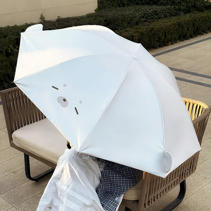 大人可愛いアザラシの折りたたみ晴雨兼用傘