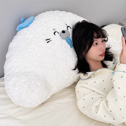 オリジナルかわいいアザラシ抱き枕ベッドソファ用大型背もたれ腰サポートクッション