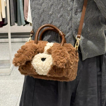 秋冬新作もこもこファーバッグ2wayショルダー手提げ