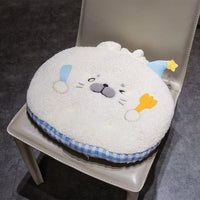 アザラシ肉まん型クッション43x37cm