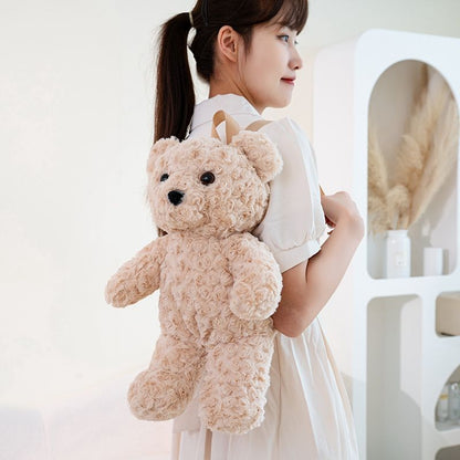 【愛され度No.1】ふわふわテディベアのぬいぐるみリュック