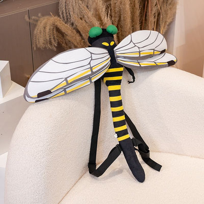カマキリトンボぬいぐるみバッグリュック小銭入れ可愛い昆虫バッグ誕生日プレゼント