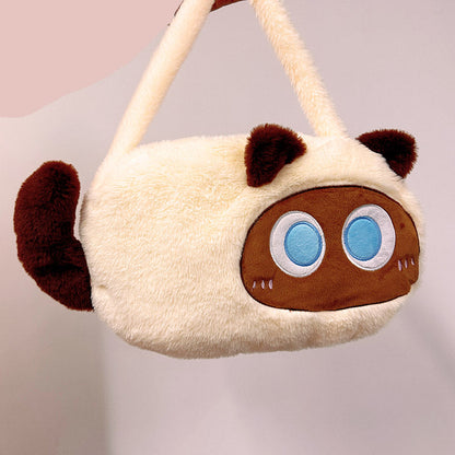 ねこキャラふわもこリュック猫グッズ｜学生・通学・女子向けカートゥーンバッグ