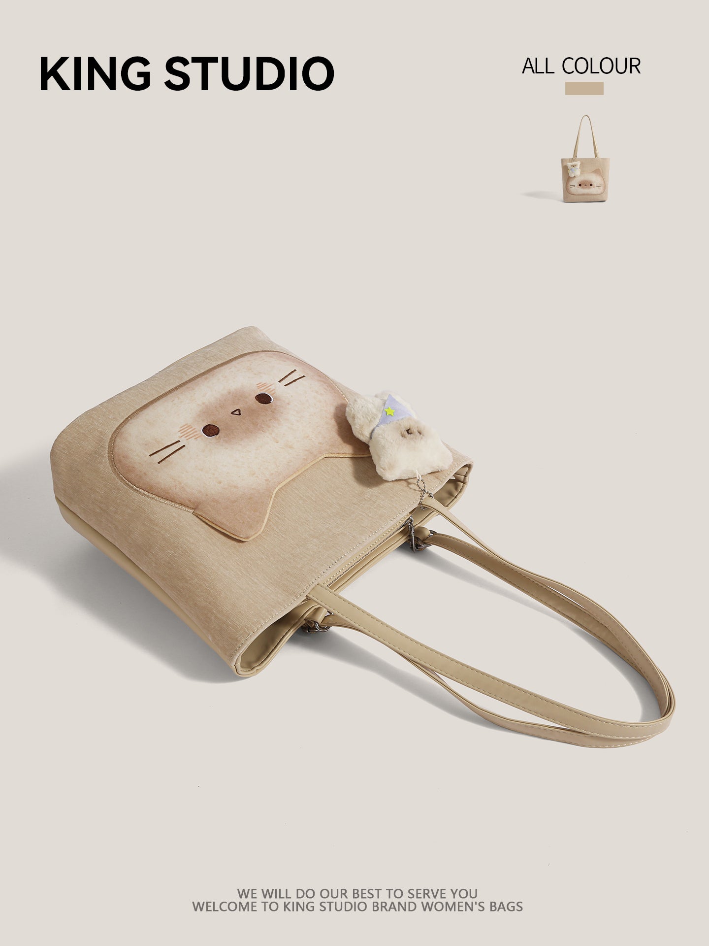 猫好き必見かわいいトーストキャットねこトート猫グッズ＆リュック｜通勤にも使える大容量カートゥーンバッグ