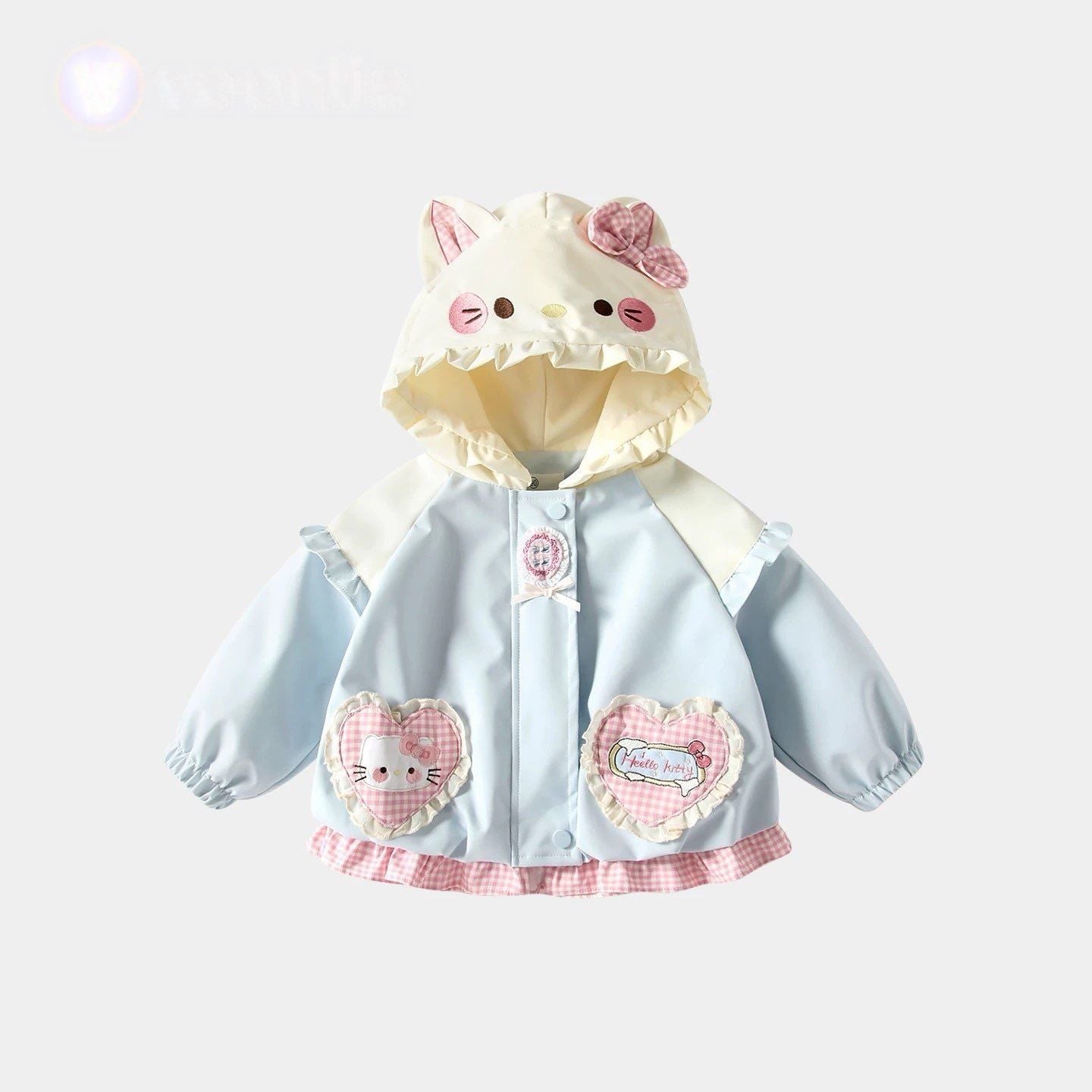 お洒落可愛い女の子春物ジャケット子供服プリンセス風アウター
