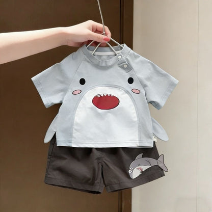 超可愛い!サメさんベビー夏服セット