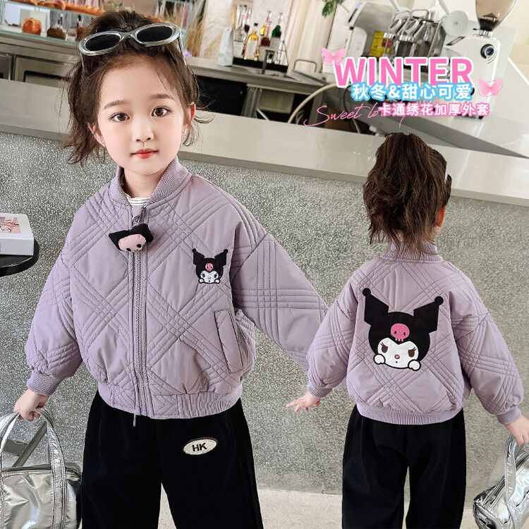 クロミ女の子向けベースボールジャケットアウター