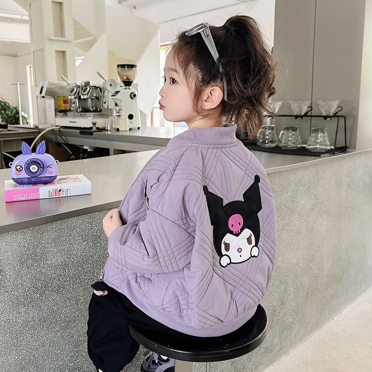 クロミ女の子向けベースボールジャケットアウター