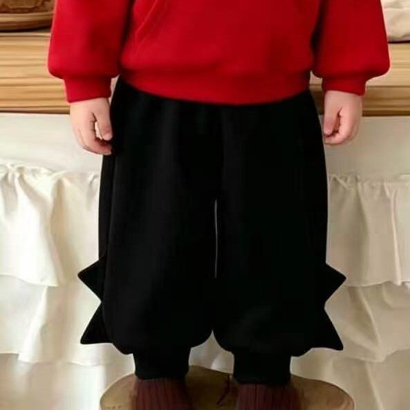 宝宝秋季小恶魔套装立体翅膀尾巴卫衣男女童尖角裤子两件套加绒
