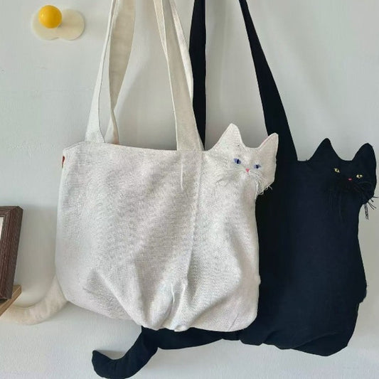 ねこキャンバストート｜大容量かわいい通学・通勤バッグ