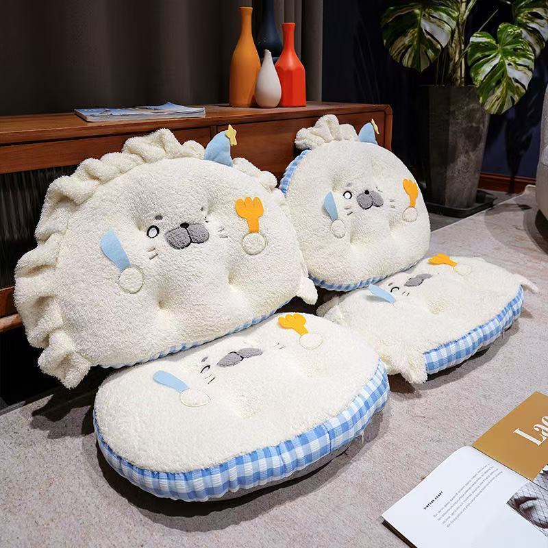 かわいいアザラシクッションオフィス長時間座り対策癒しお尻サポートチェアパッド