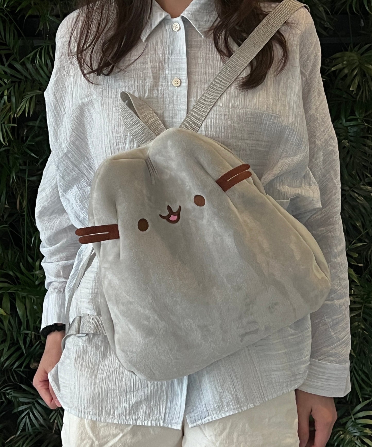 ぷっくり猫ぬいぐるみリュック猫グッズ｜カップルにも人気のモコモコバック