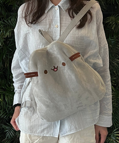 ぷっくり猫ぬいぐるみリュック猫グッズ｜カップルにも人気のモコモコバック
