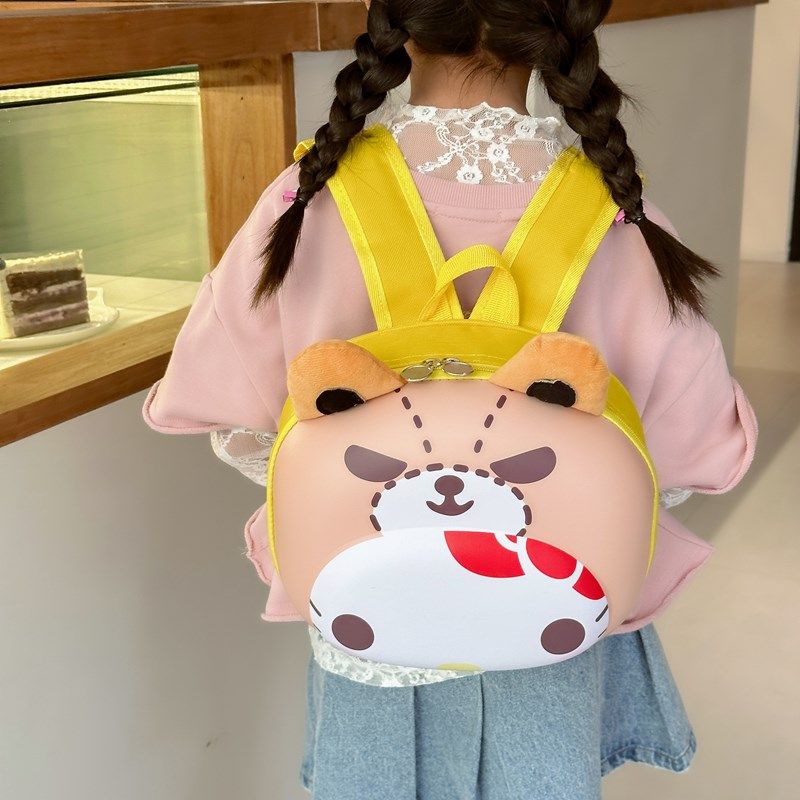 2024新款库洛米幼儿园书包男女童双肩包可爱儿童宝宝背包蛋壳卡通