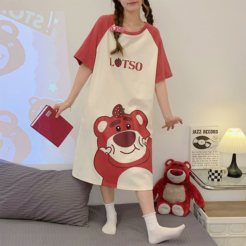 大人可愛いちいかわハローキティルームウェア夏用半袖大きいサイズパジャマ