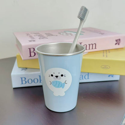 可愛いアザラシ304ステンレス歯磨きコップおしゃれギフト