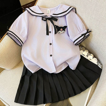 爽やか学院風クロミ半袖制服セットアップ