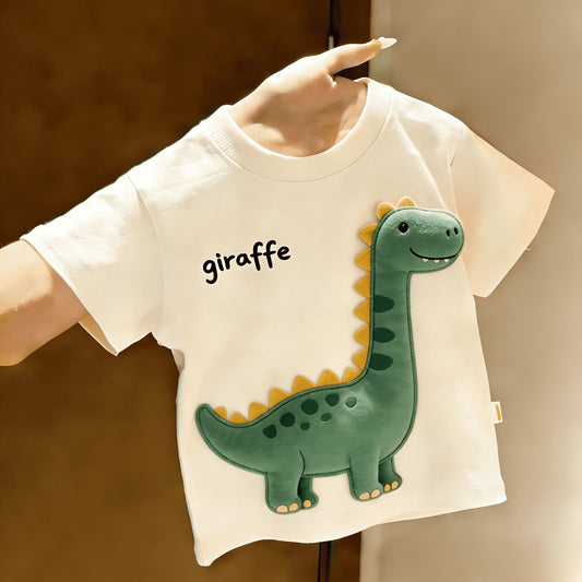 かわいい恐竜柄キッズTシャツ半袖薄手男の子夏服