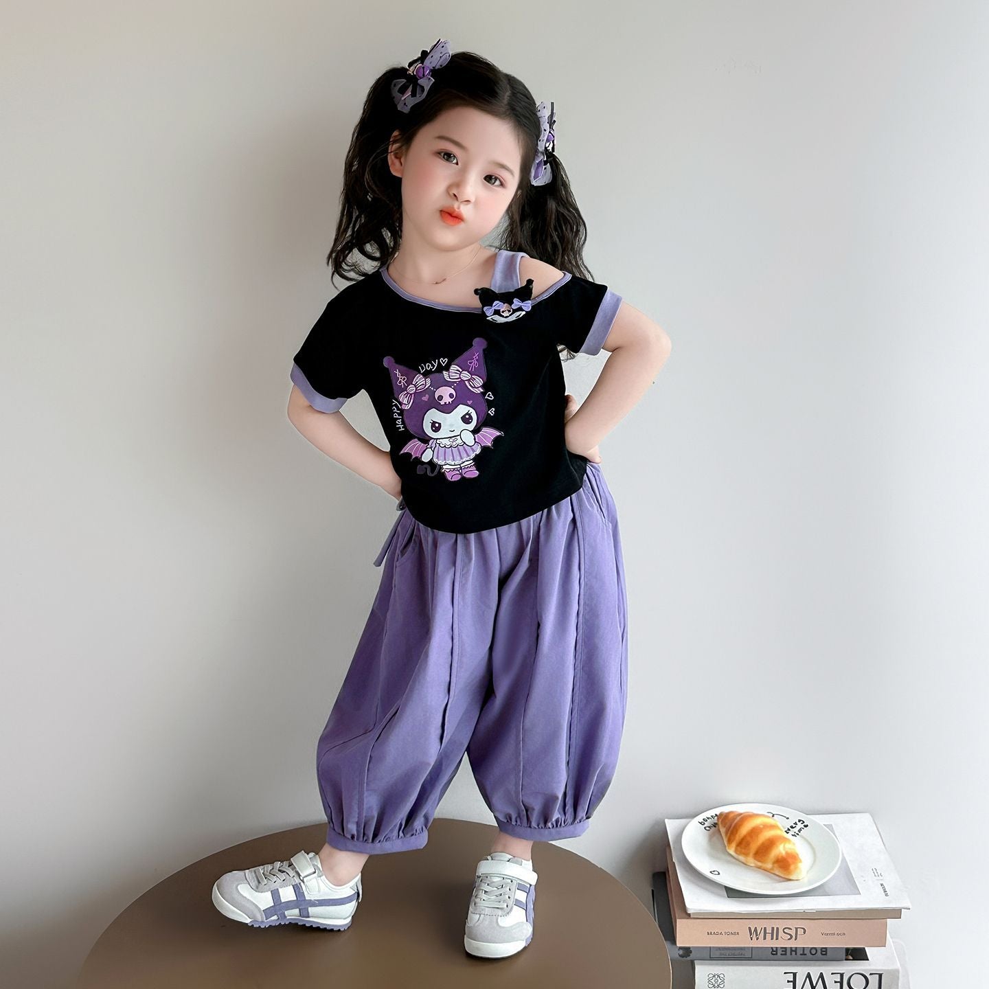 お洒落な韓国風クロミちゃん子供服セット