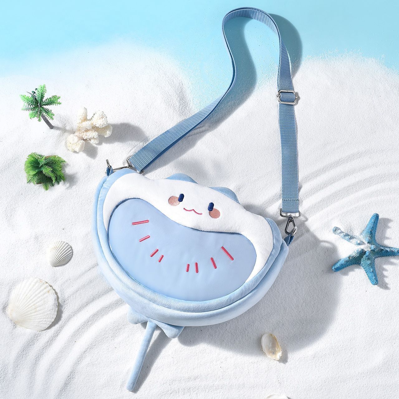 マンタ超ハッピーシリーズふわふわ痛ショルダーバッグ