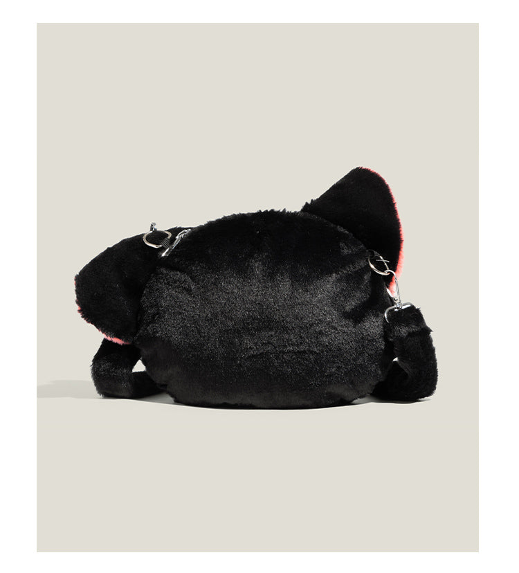 泣き顔ねこぬいぐるみバッグ｜ふわもこ斜めがけショルダー