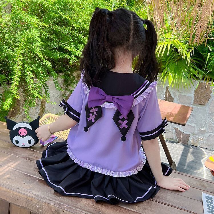 地雷系可愛いキッズクロミ風JKセットアップ