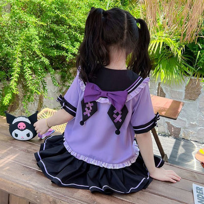 地雷系可愛いキッズクロミ風JKセットアップ