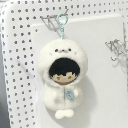 10cmぬいぐるみ用アザラシ着ぐるみケープ超萌えぬい服