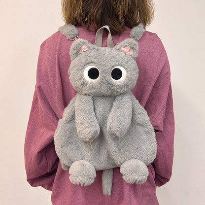 ねこキャラふわもこリュック猫グッズ｜学生・通学・女子向けカートゥーンバッグ