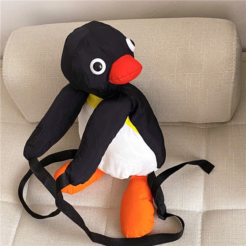ペンギンファミリーぬいぐるみリュック｜大容量かわいいバッグ