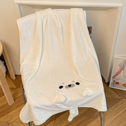 【3点セット】アザラシの吸水速干タオル＆ドライキャップ