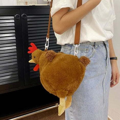 ニワトリぬいぐるみショルダー｜SNS映えユニークバッグ