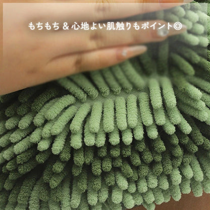 クリスマスツリー型超吸水ハンドタオル厚手吊り下げ式水回り装飾にも最適